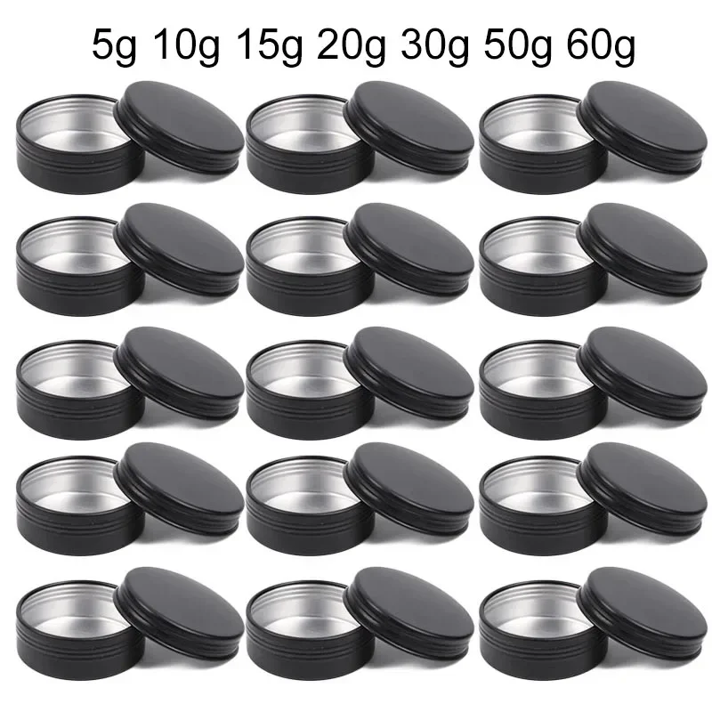 Black Tin Candle - 50 Stuks Zwarte Lege Kaars Potten