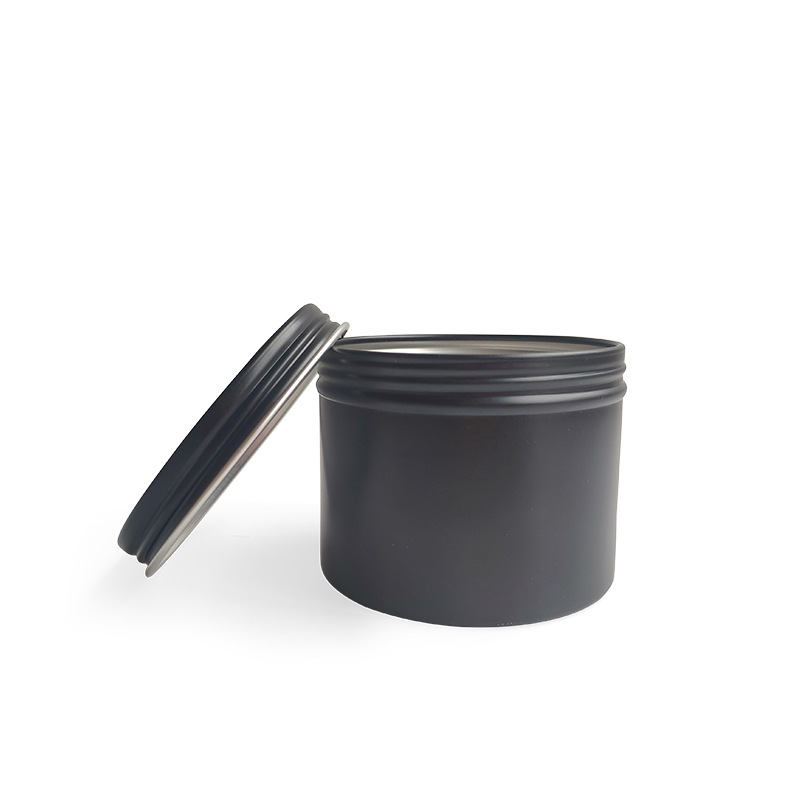 Black Tin Candle - 12/24 Stuks Ronde Metalen Blikken Doos