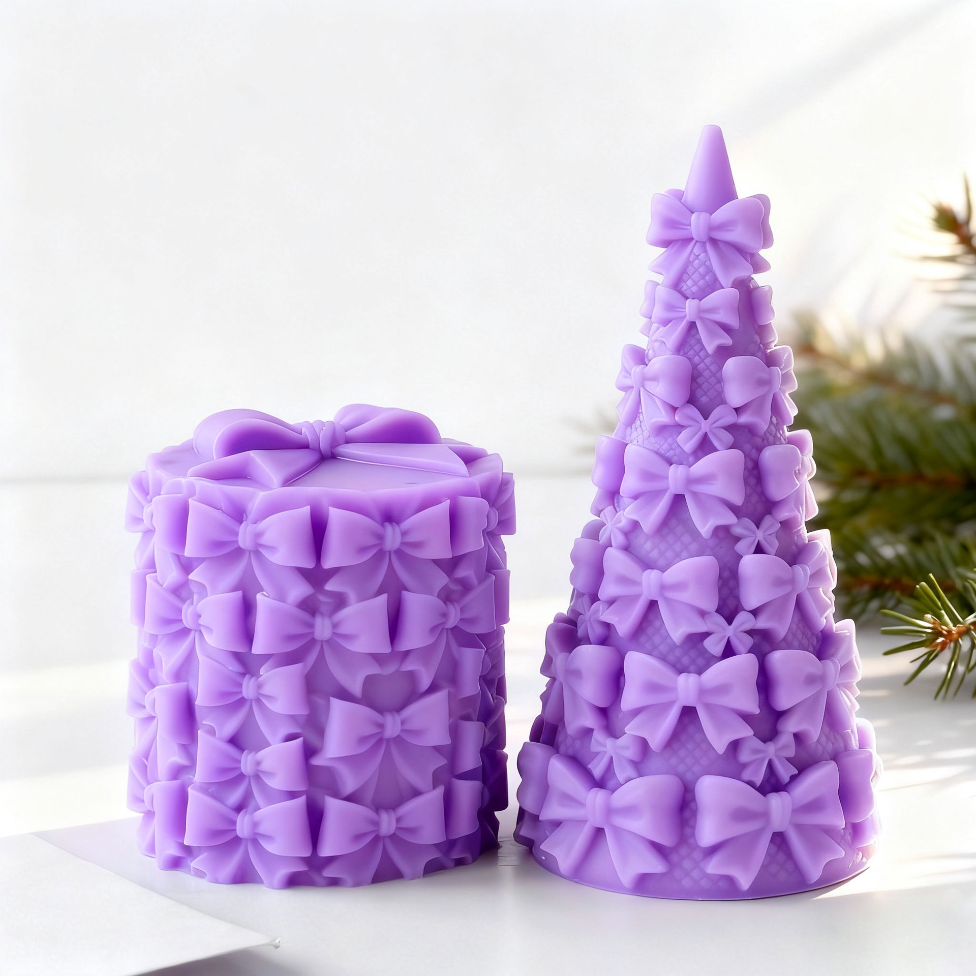 Candle Supplies Shop - 3D vlinderdas kerstboom geschenkdoos siliconen mal