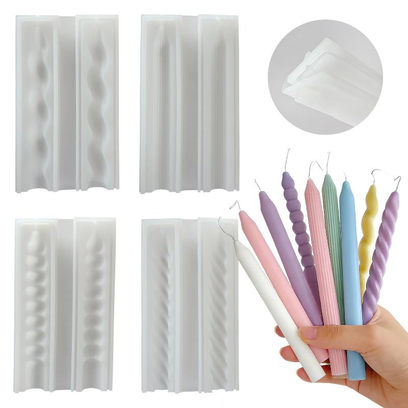 Candle Supplies Shop - Lange spiraalvormige siliconen kaarsvorm DIY gedraaide