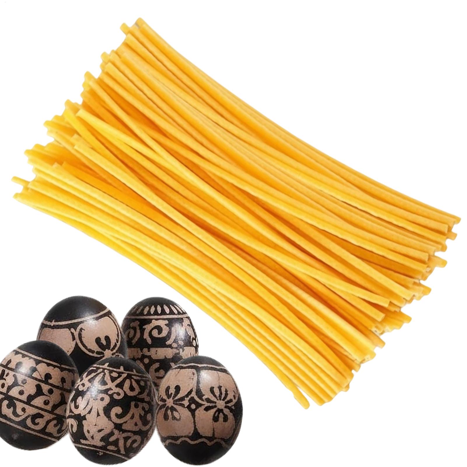 Candle Supplies Beeswax - Ei-decoratie bijenwasstokjes 120 stuks Paas-kunstbenodigdheden Kaarsenmaak-waxset