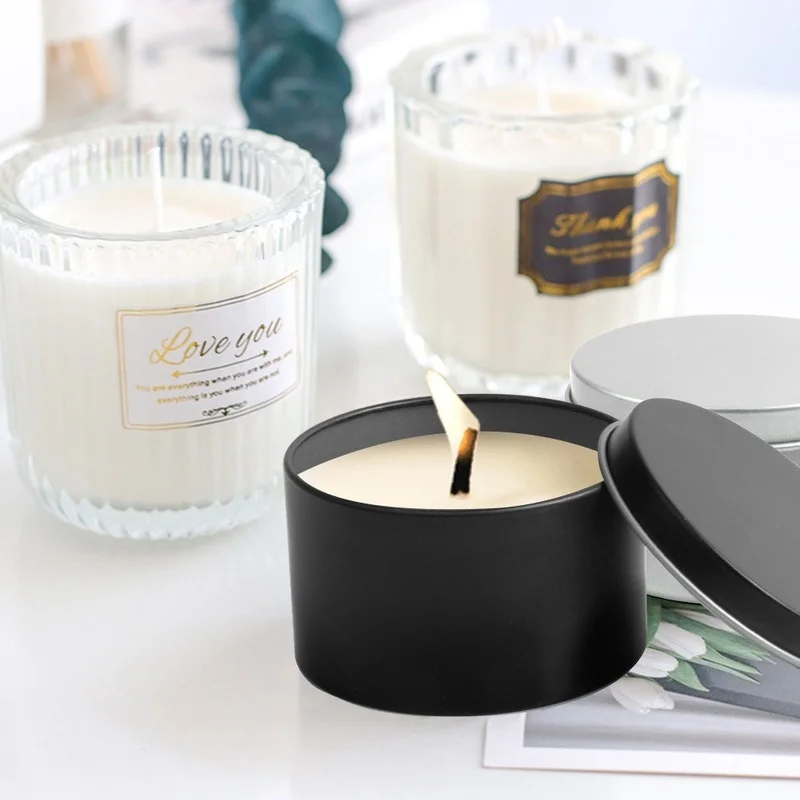 12/24 Stuks Ronde Metalen Blik - Black Tin Candle recensie en prijs
