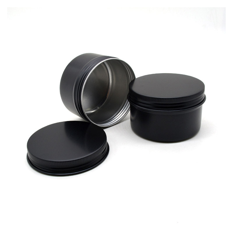 Zwarte lege ronde aluminium do - Black Tin Candle recensie en prijs