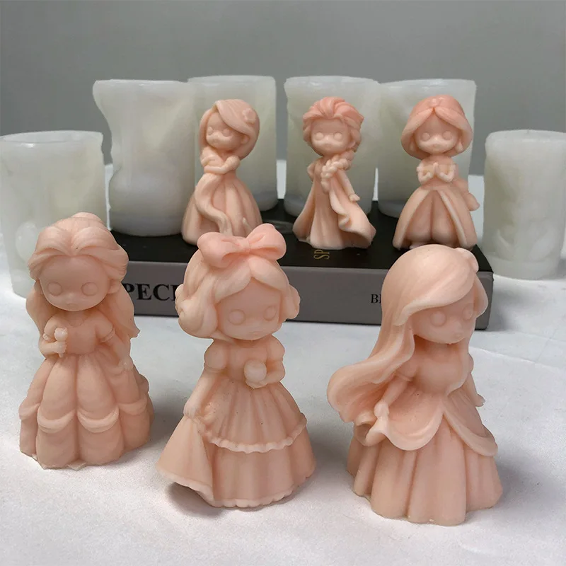 6 Prinsessenpop Siliconen Kaar - Candle Supplies Shop recensie en prijs