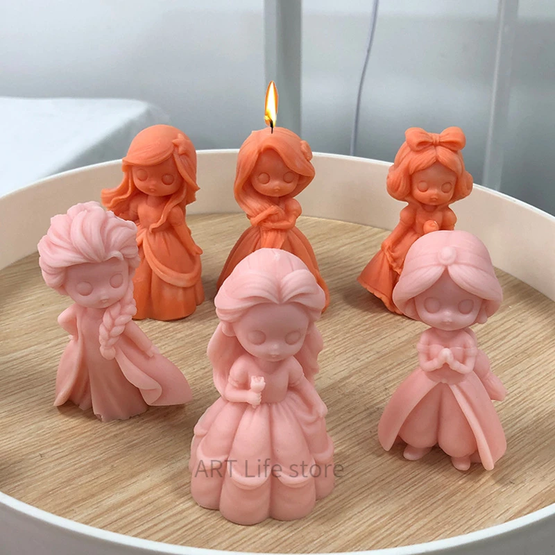 6 Prinsessenpop Siliconen Kaar - Candle Supplies Shop recensie en prijs