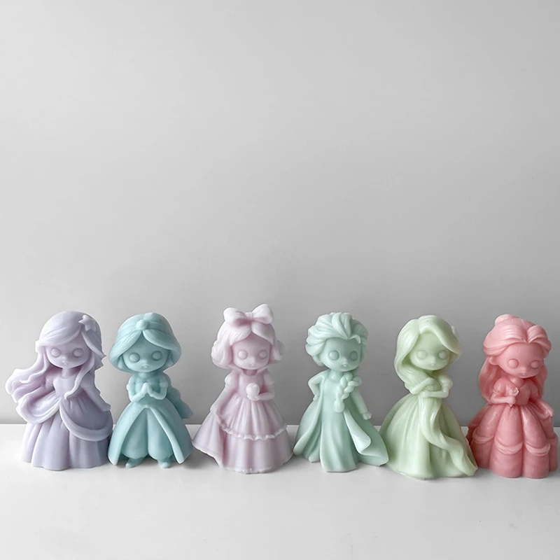 6 Prinsessenpop Siliconen Kaar - Candle Supplies Shop recensie en prijs
