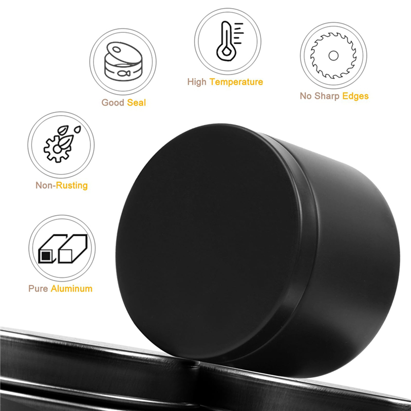 A93E-48 stuks zwarte kaarsenbl - Black Tin Candle recensie en prijs