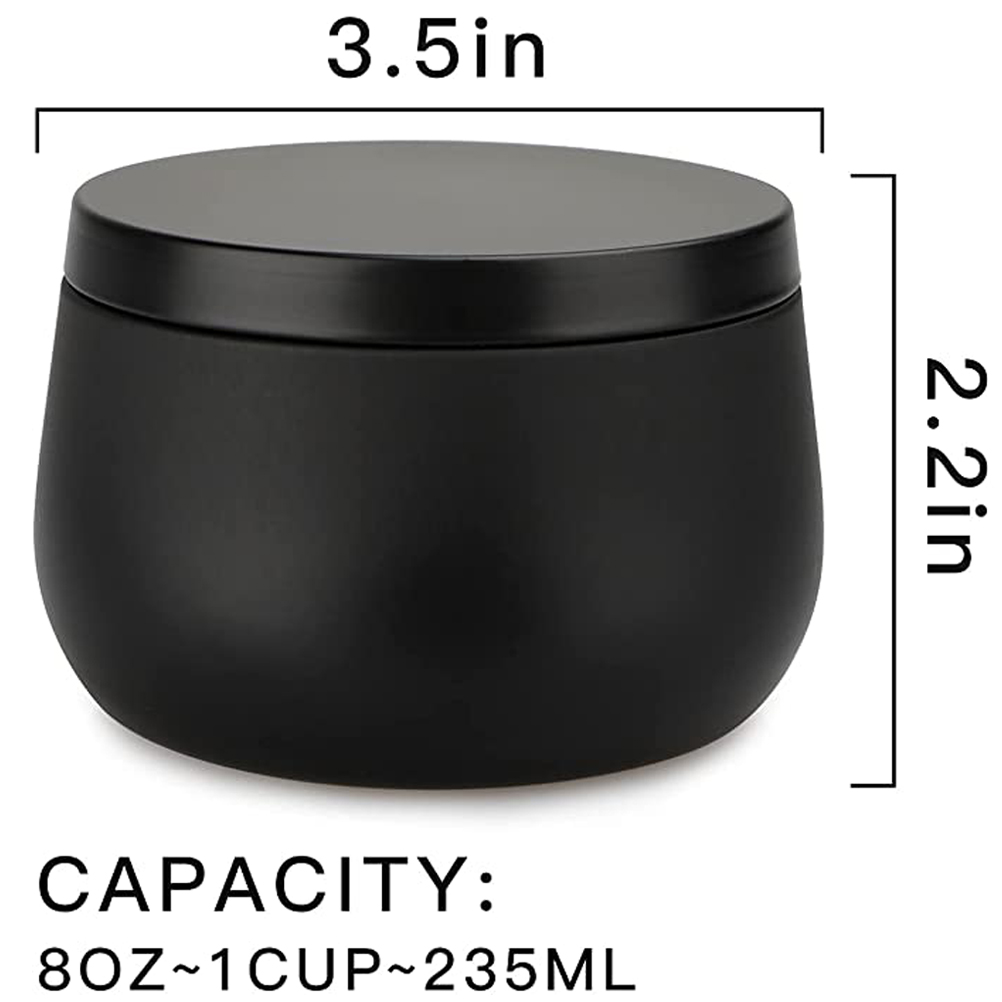 12 stks 8 oz Wit Zwart Goud Me - Black Tin Candle recensie en prijs