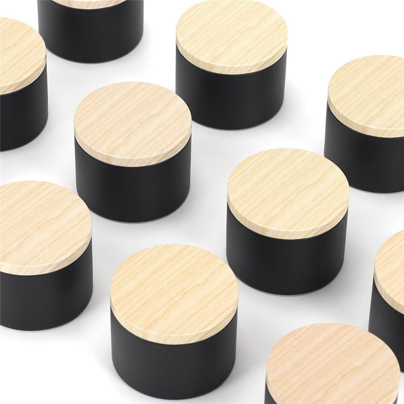 24 stuks 4 oz zwarte kaarsenbl - Black Tin Candle recensie en prijs