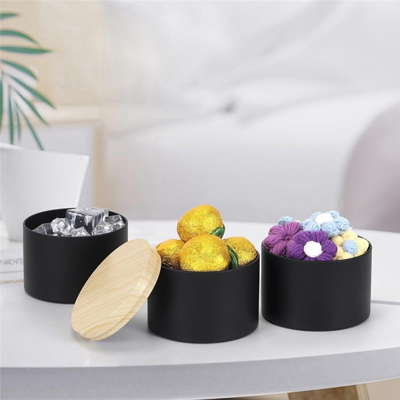 24 stuks 4 oz zwarte kaarsenbl - Black Tin Candle recensie en prijs